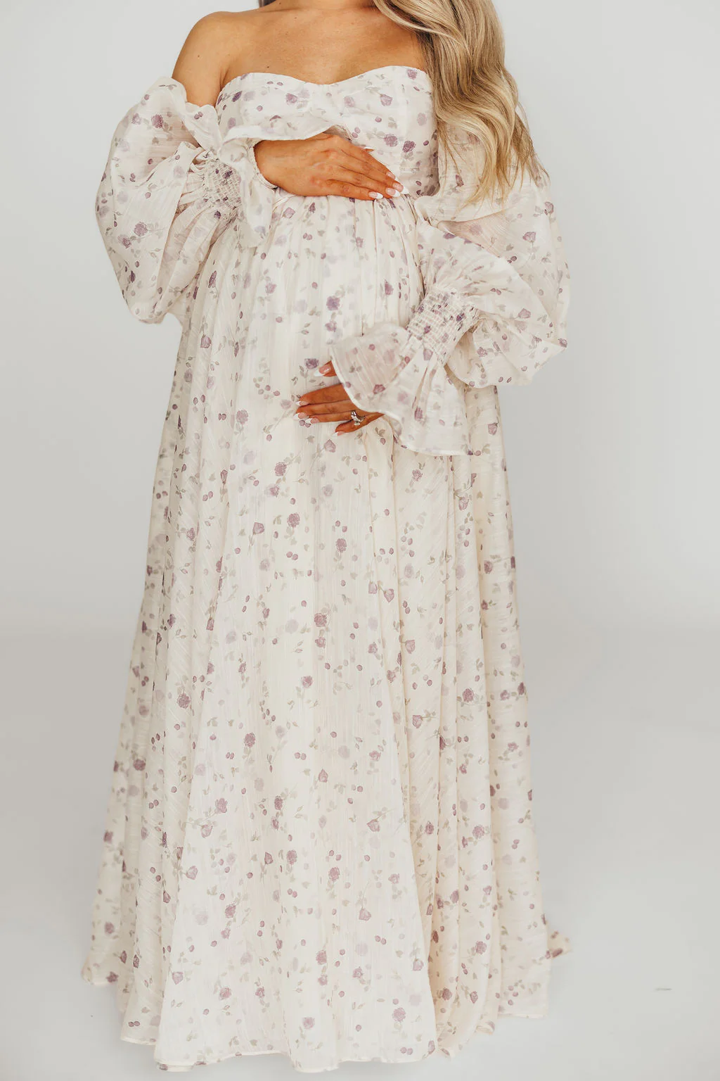 Dear Lily Maxi Dress in Lilac - Bump Friendly - Image 18