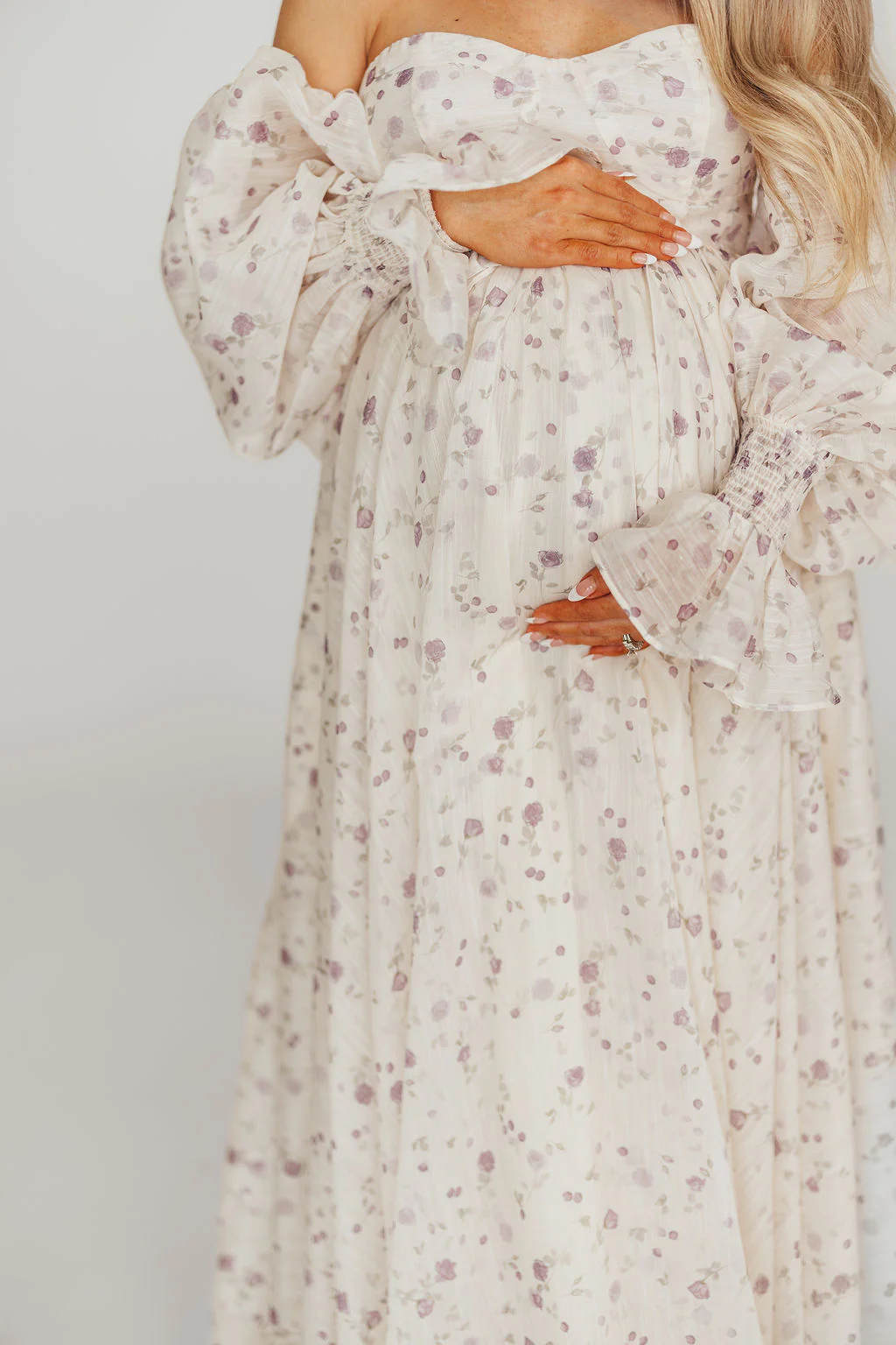 Dear Lily Maxi Dress in Lilac - Bump Friendly - Image 20