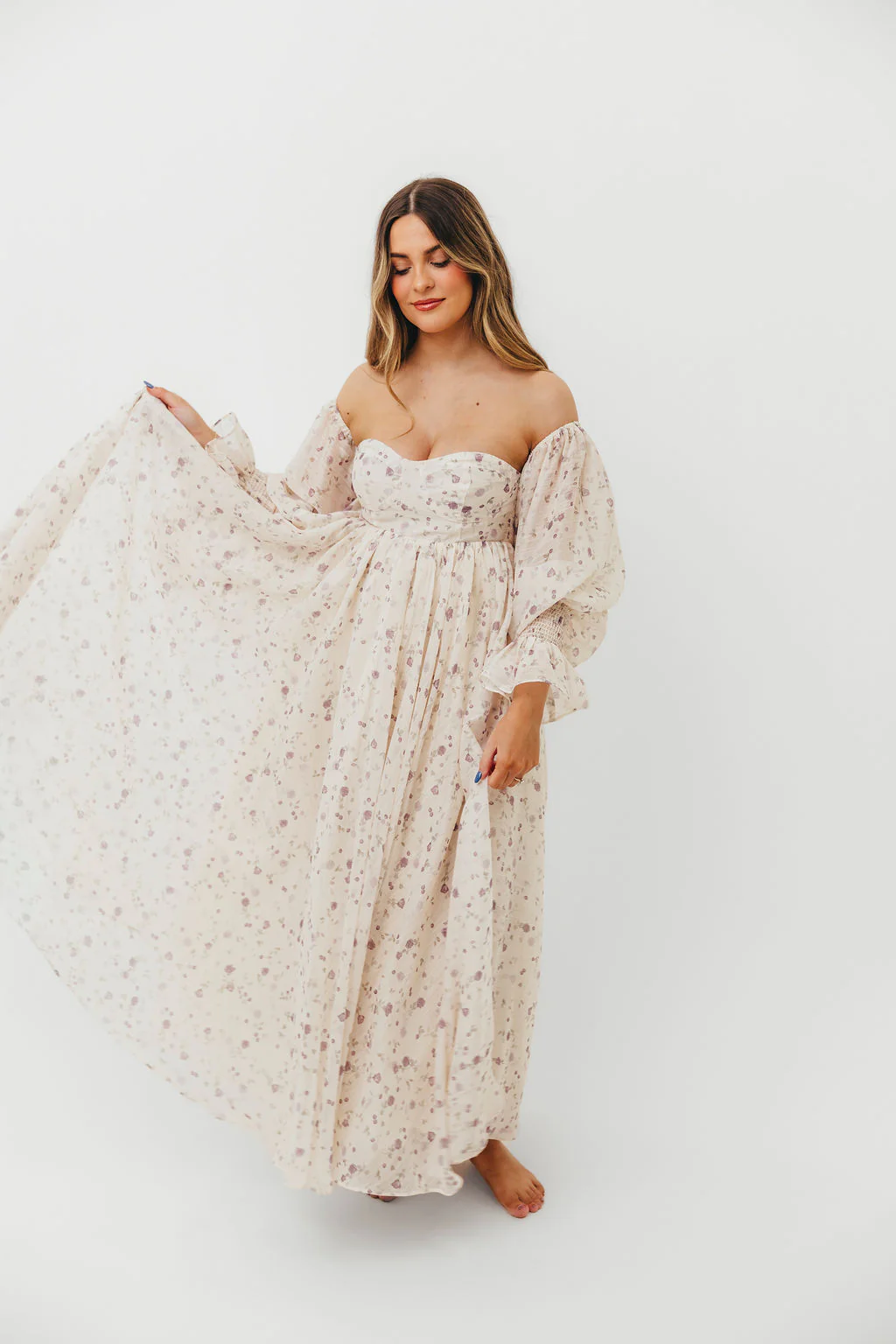 Dear Lily Maxi Dress in Lilac - Bump Friendly - Image 21