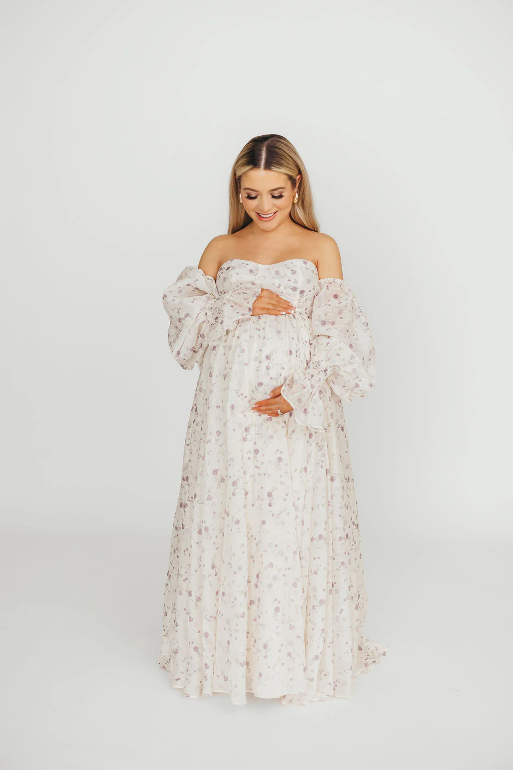 Dear Lily Maxi Dress in Lilac - Bump Friendly - Image 4