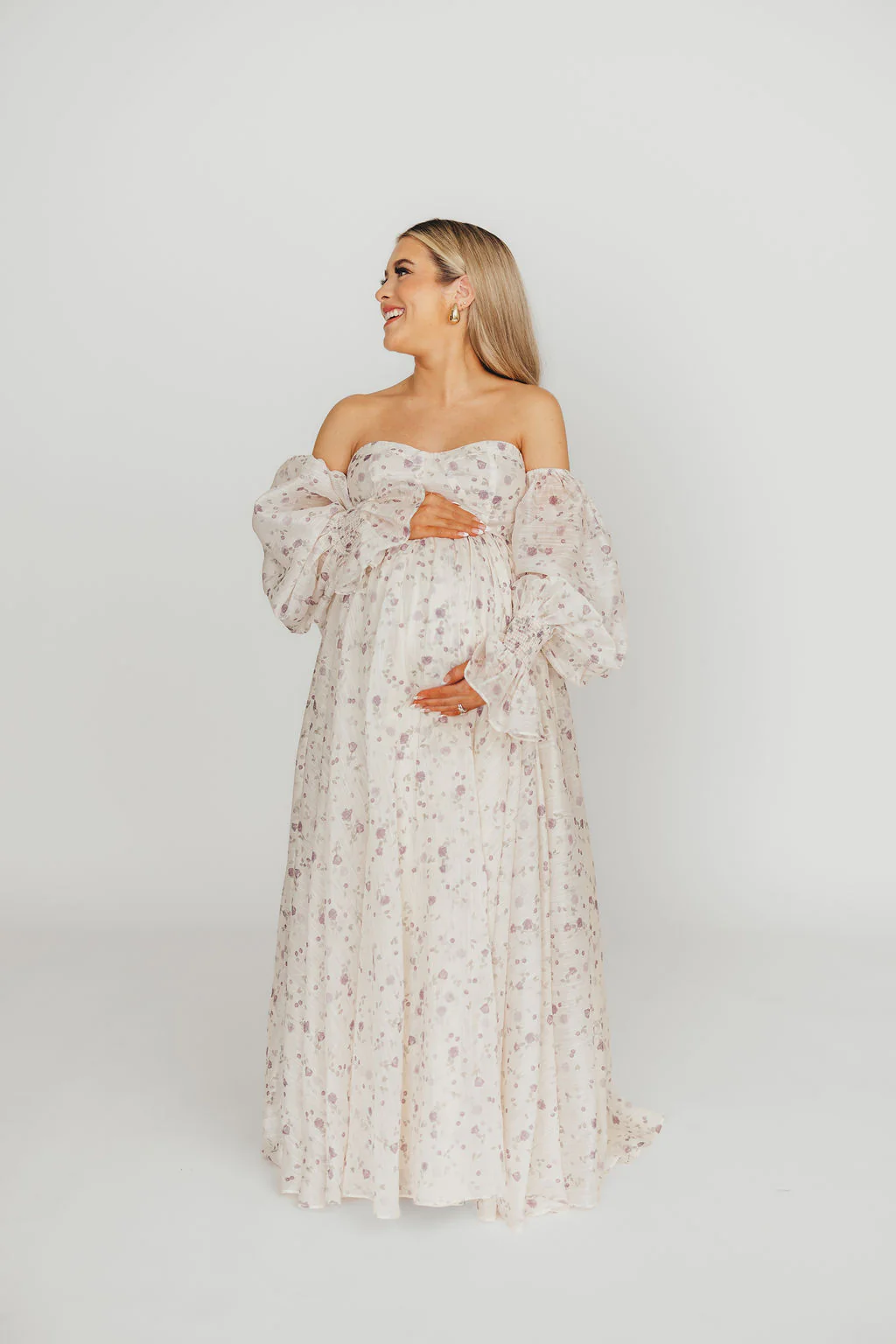 Dear Lily Maxi Dress in Lilac - Bump Friendly - Image 5