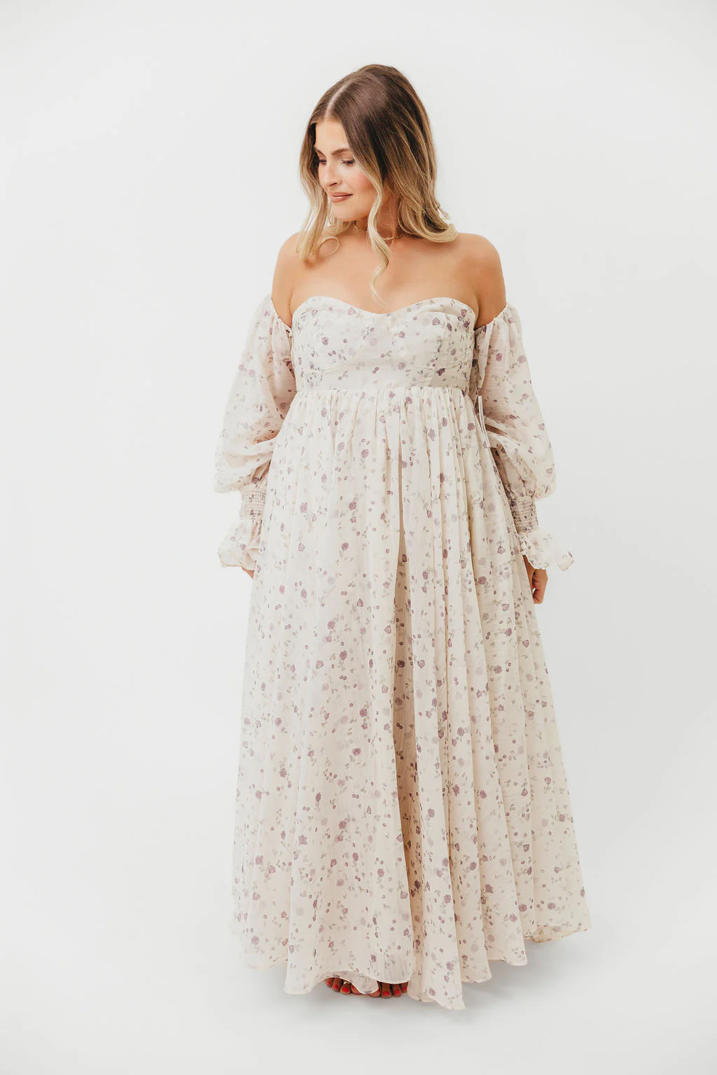 Dear Lily Maxi Dress in Lilac - Bump Friendly - Image 6