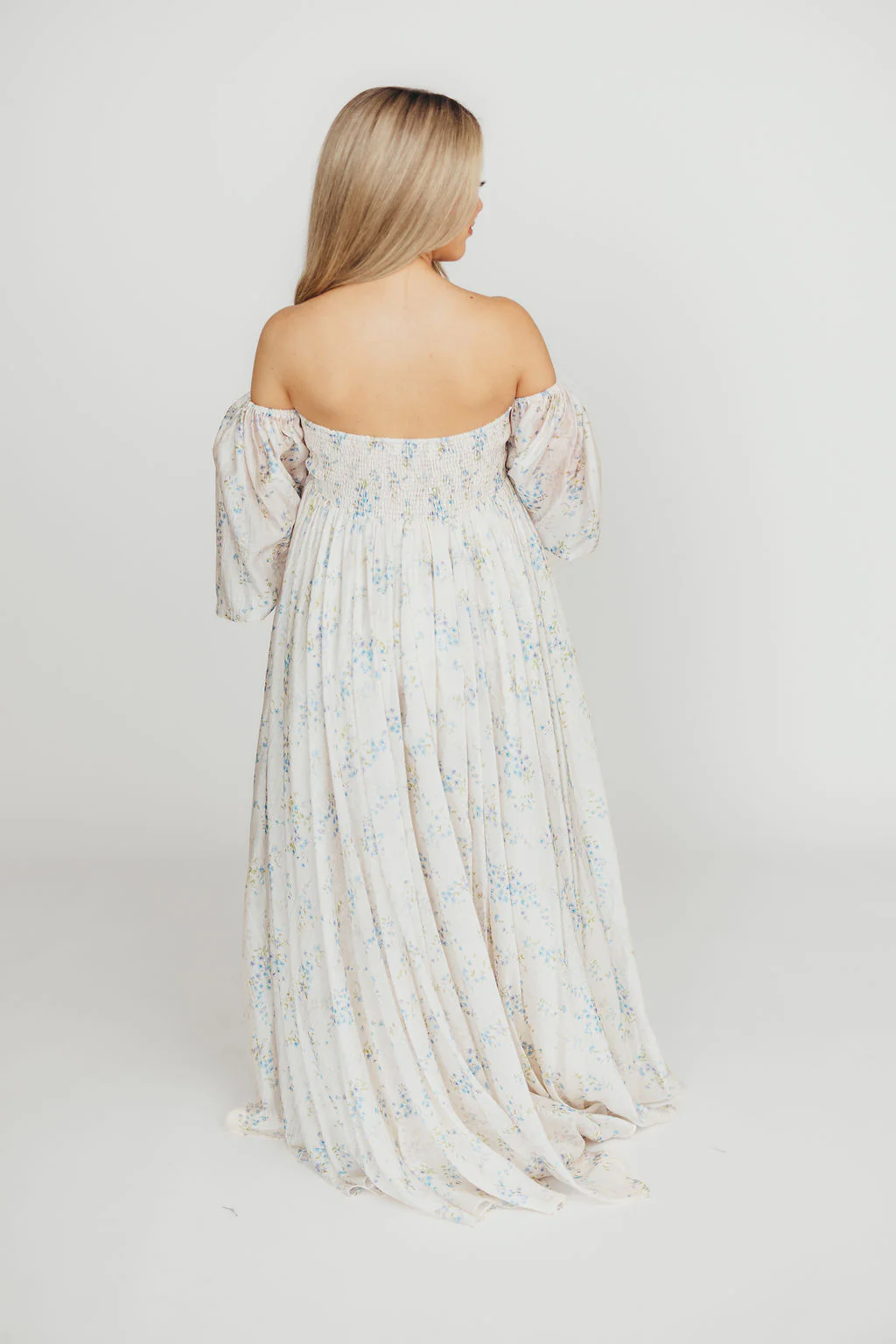 Dear Skye Floral Dress in Blue - Image 27