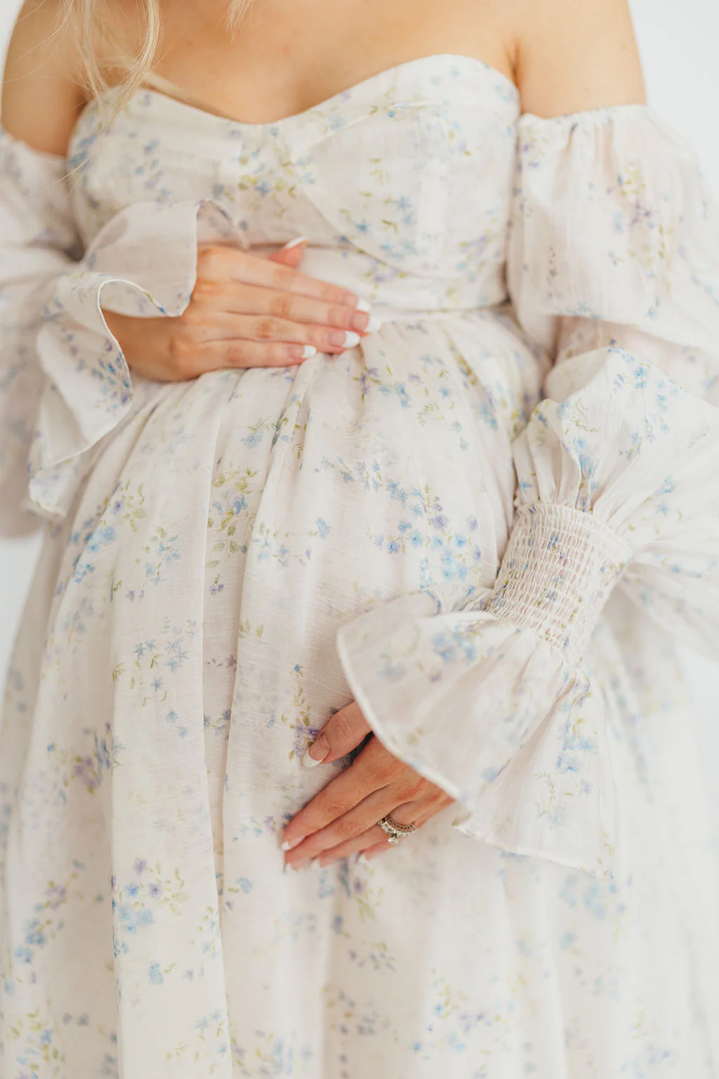 Dear Skye Floral Dress in Blue - Image 38