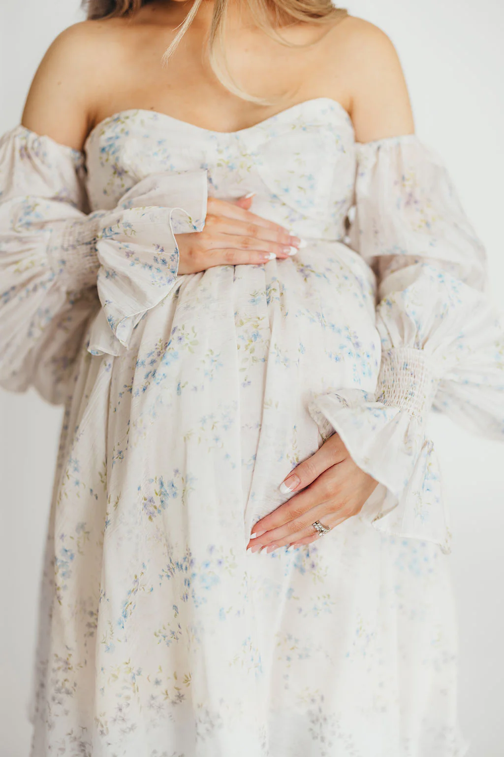 Dear Skye Floral Dress in Blue - Image 39