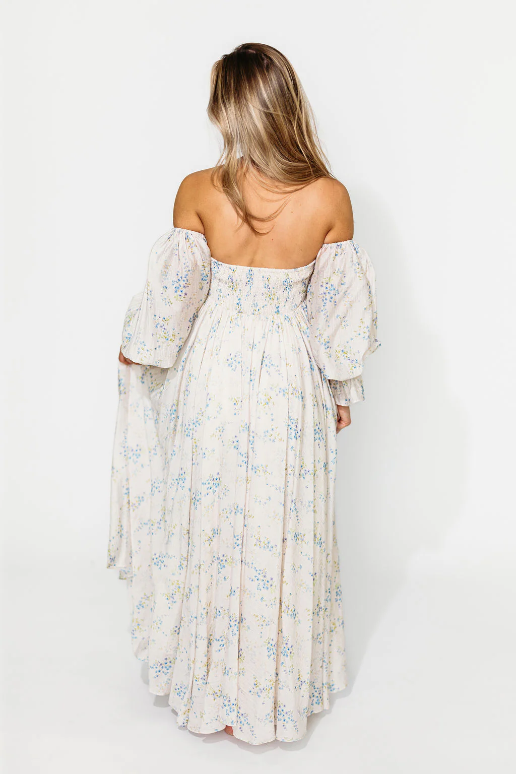 Dear Skye Floral Dress in Blue - Image 41