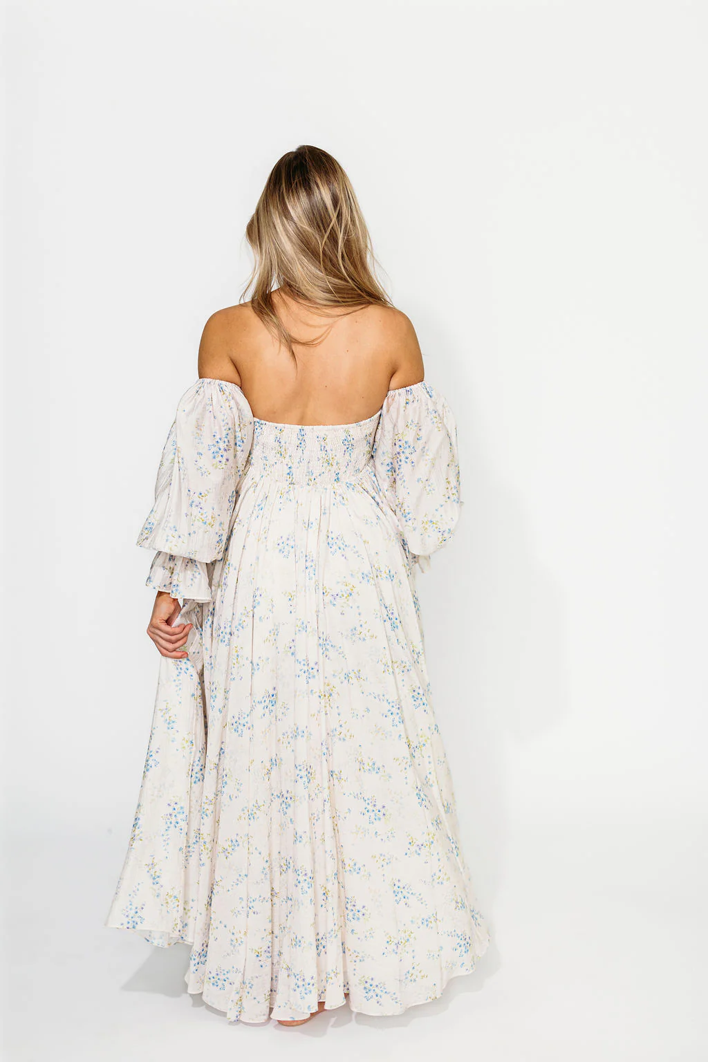 Dear Skye Floral Dress in Blue - Image 42