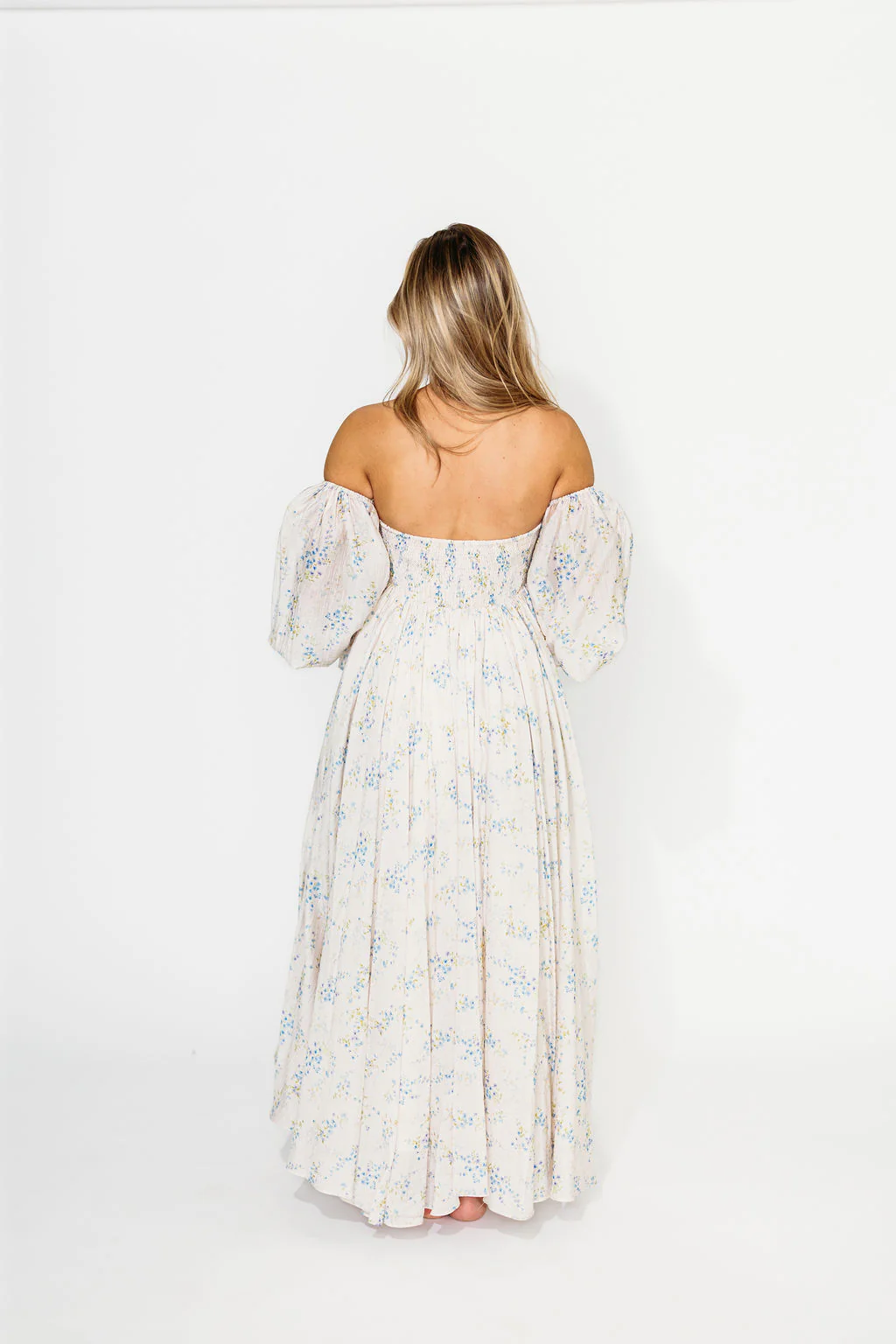 Dear Skye Floral Dress in Blue - Image 43