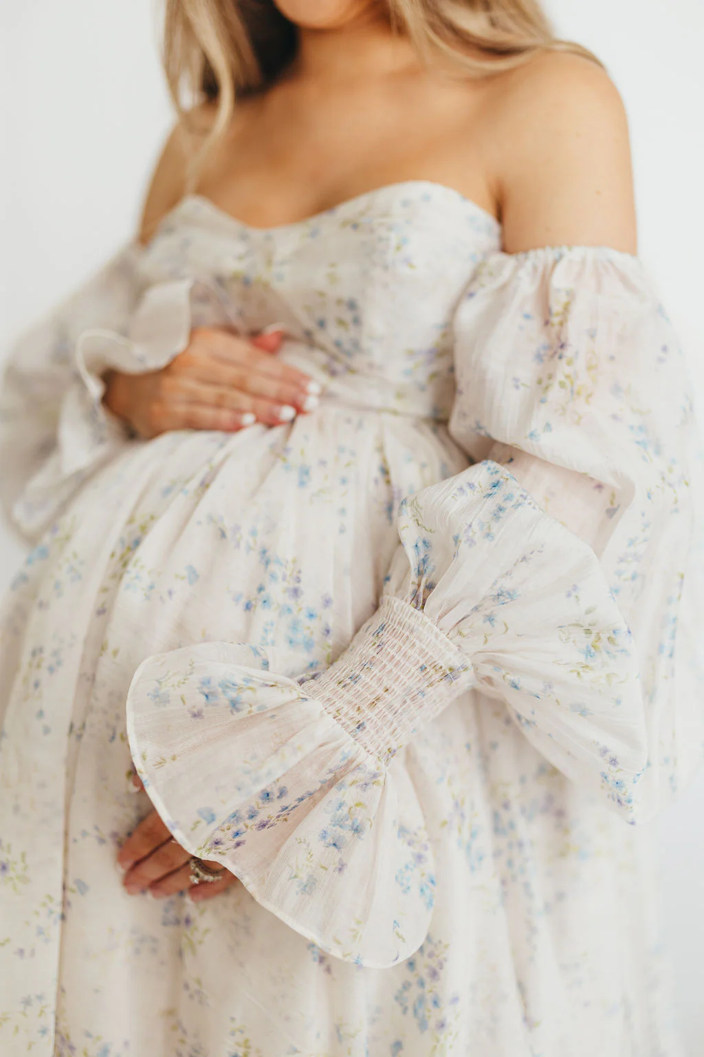 Dear Skye Floral Dress in Blue - Image 5