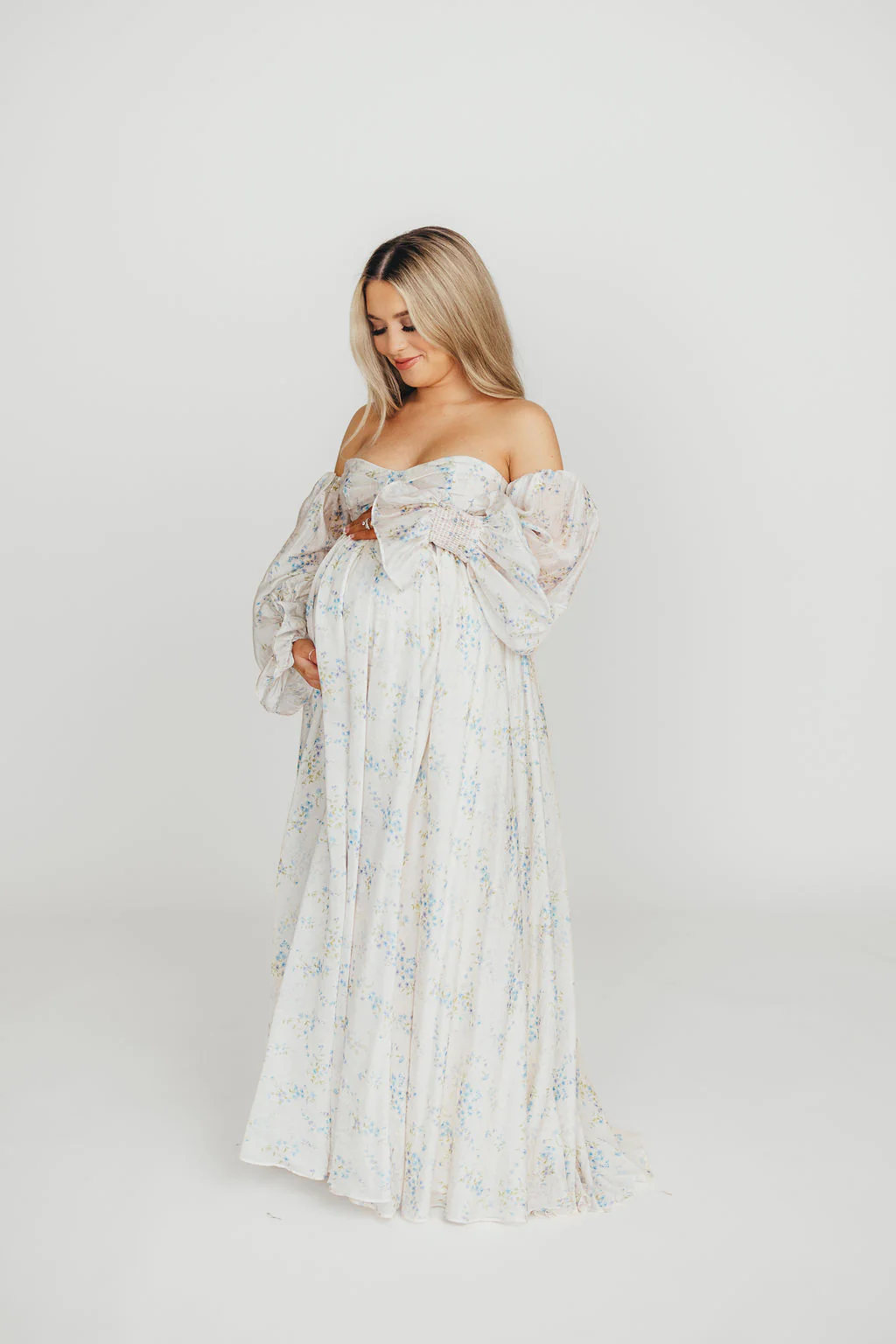 Dear Skye Floral Dress in Blue - Image 6