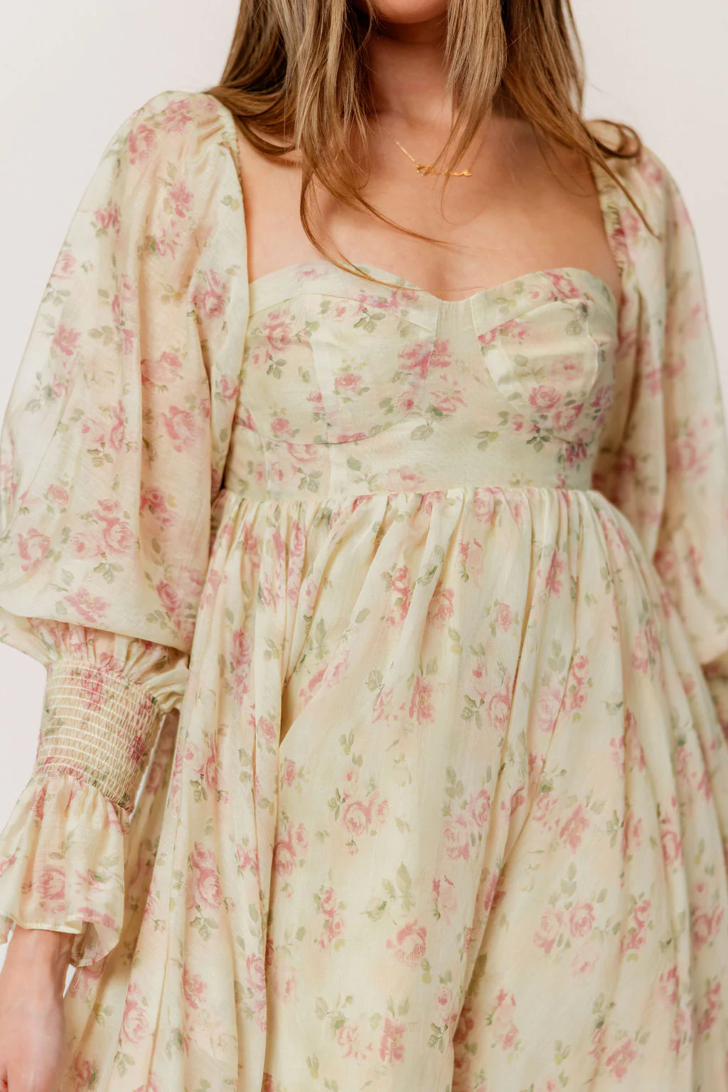 Delilah Maxi Dress with Train in Vintage Floral - Bump Friendly - Image 10