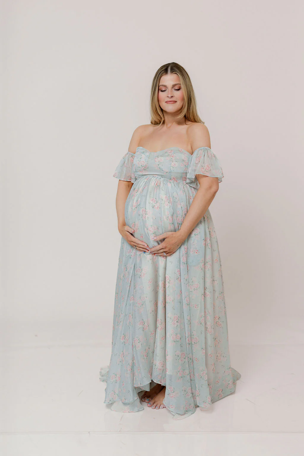 Charleston Maxi Dress in Sage Floral - Bump Friendly - Image 13