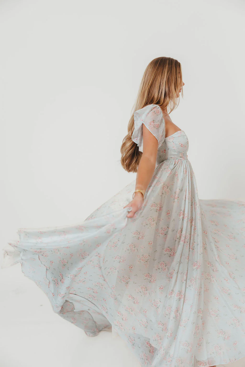 Charleston Maxi Dress in Sage Floral - Bump Friendly - Image 22