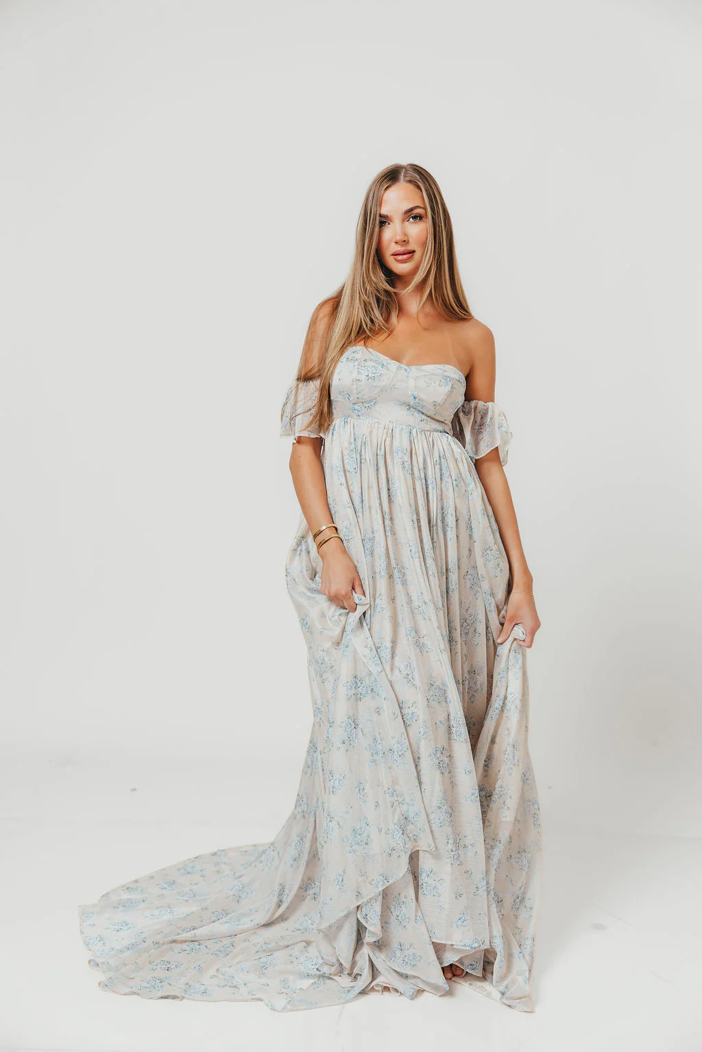 Charleston Maxi Dress in Yellow Floral - Image 15