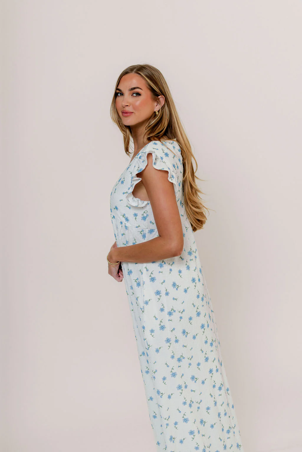 Dutton Maxi Dress in Hippie Blue - Image 3