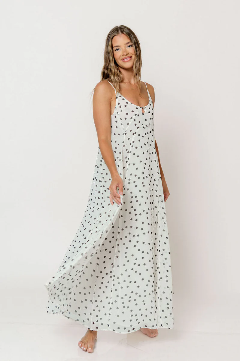 Eileen Dress in Cream/Polka Dot - Image 2