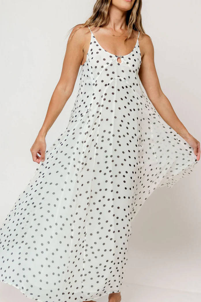 Eileen Dress in Cream/Polka Dot - Image 6