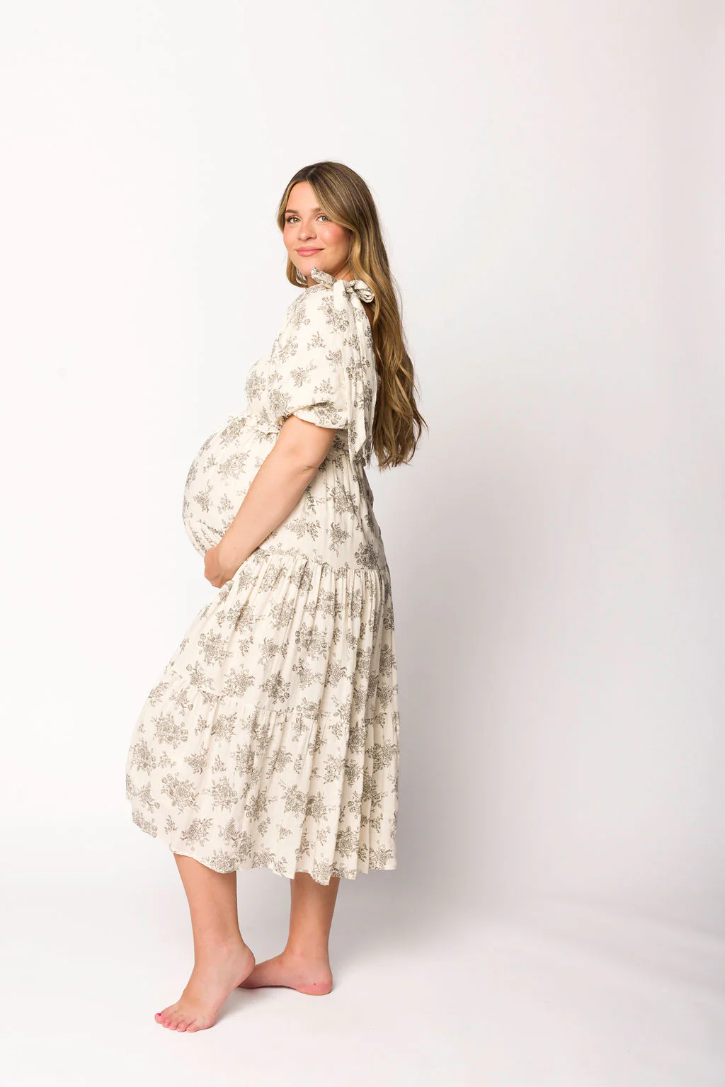 Elena Toile Print Midi Dress - Image 10
