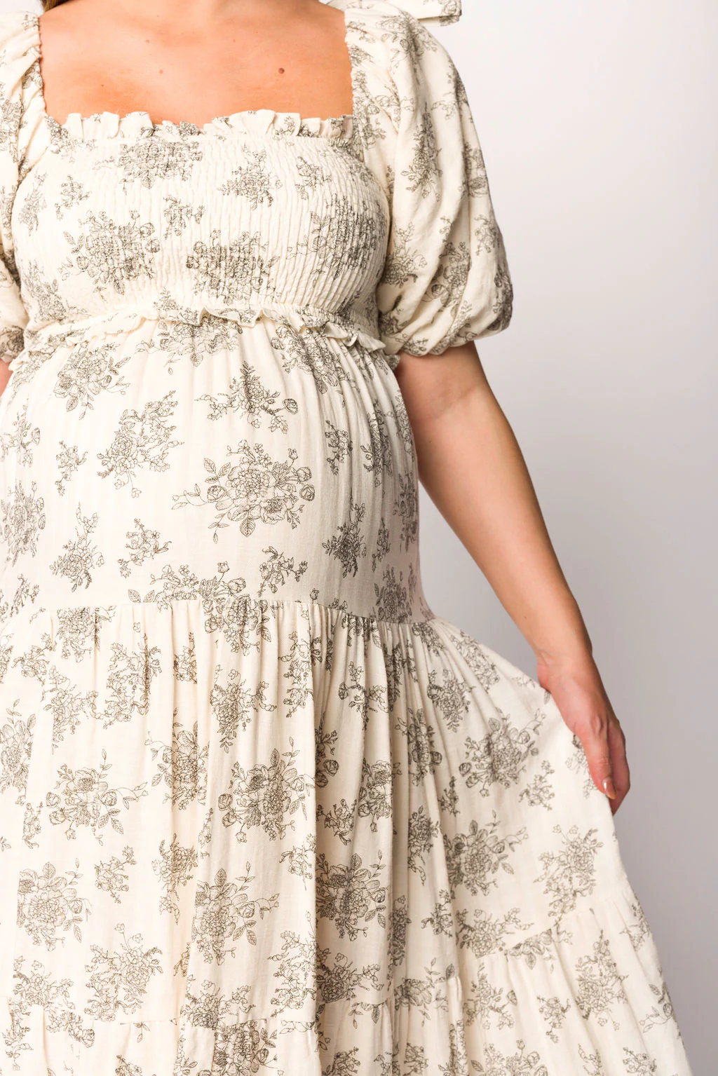 Elena Toile Print Midi Dress - Image 12