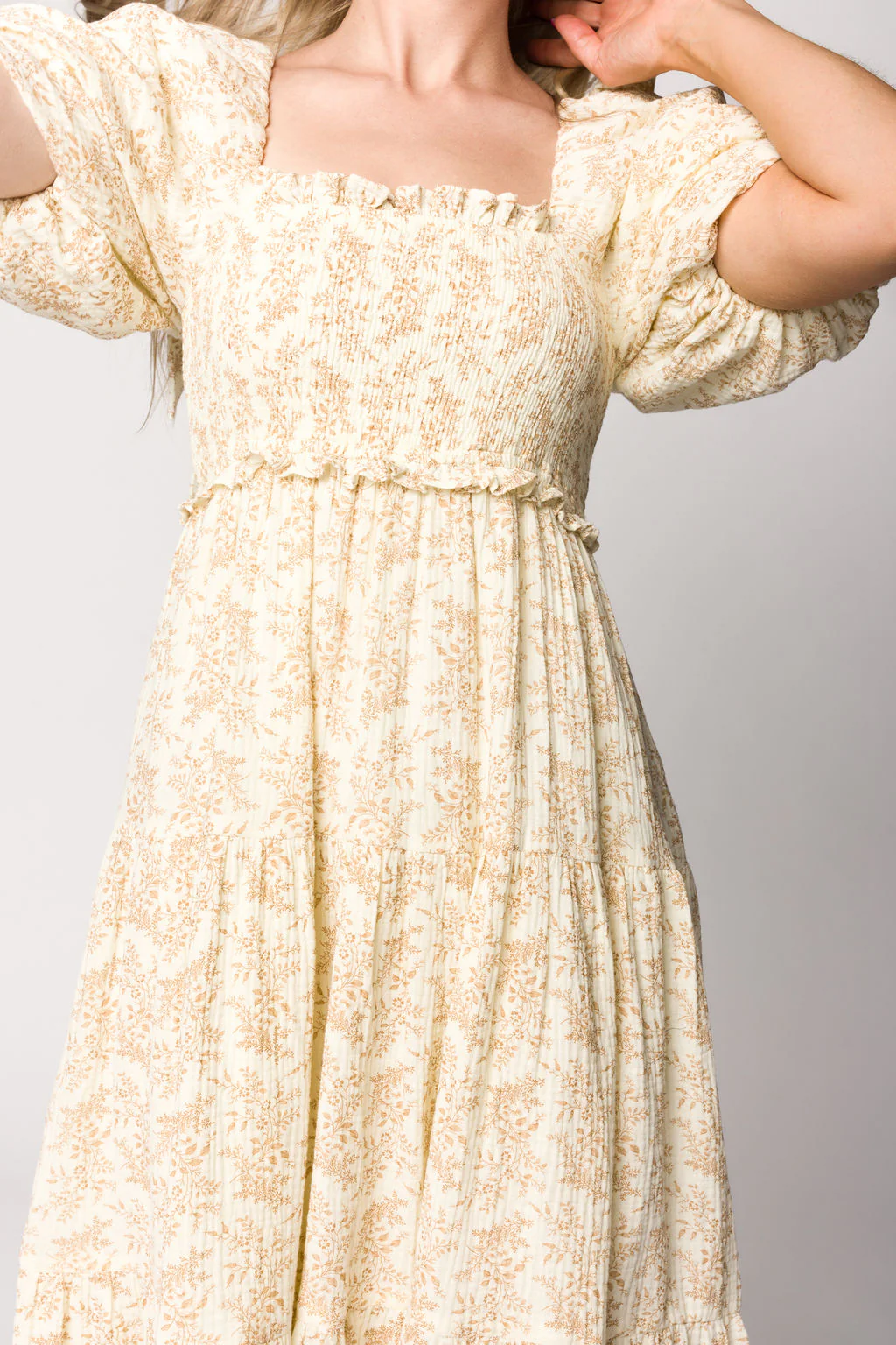 Elena Toile Print Midi Dress - Image 17