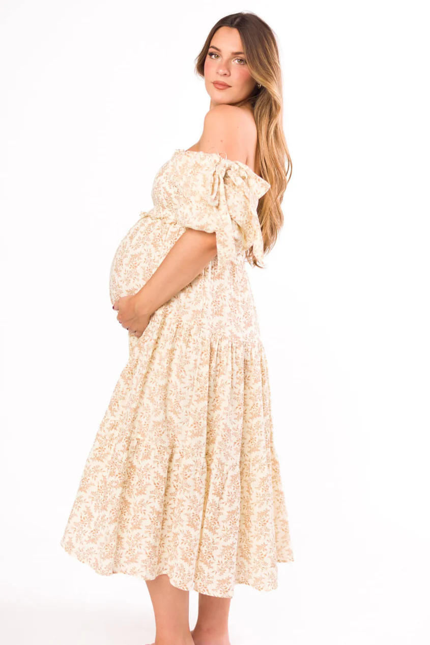 Elena Toile Print Midi Dress - Image 3