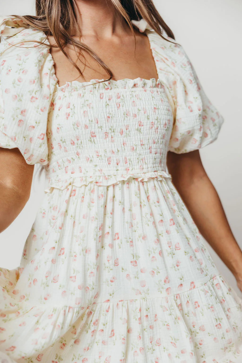 Elena 100% Cotton Midi Dress in Pink Tulip - Bump Friendly & Inclusive Sizing - Image 21
