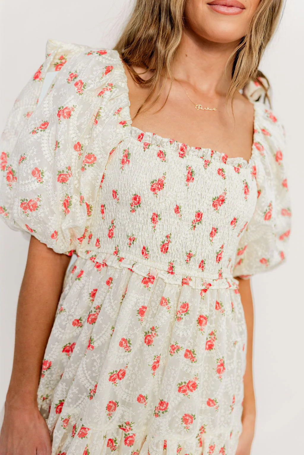 Elena 100% Cotton Midi Dress in Rose - Bump Friendly - Image 7