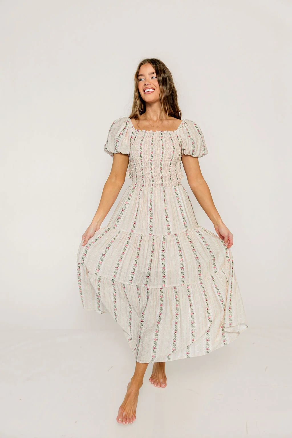 Kallie Maxi Dress in Garden Rose - Image 3