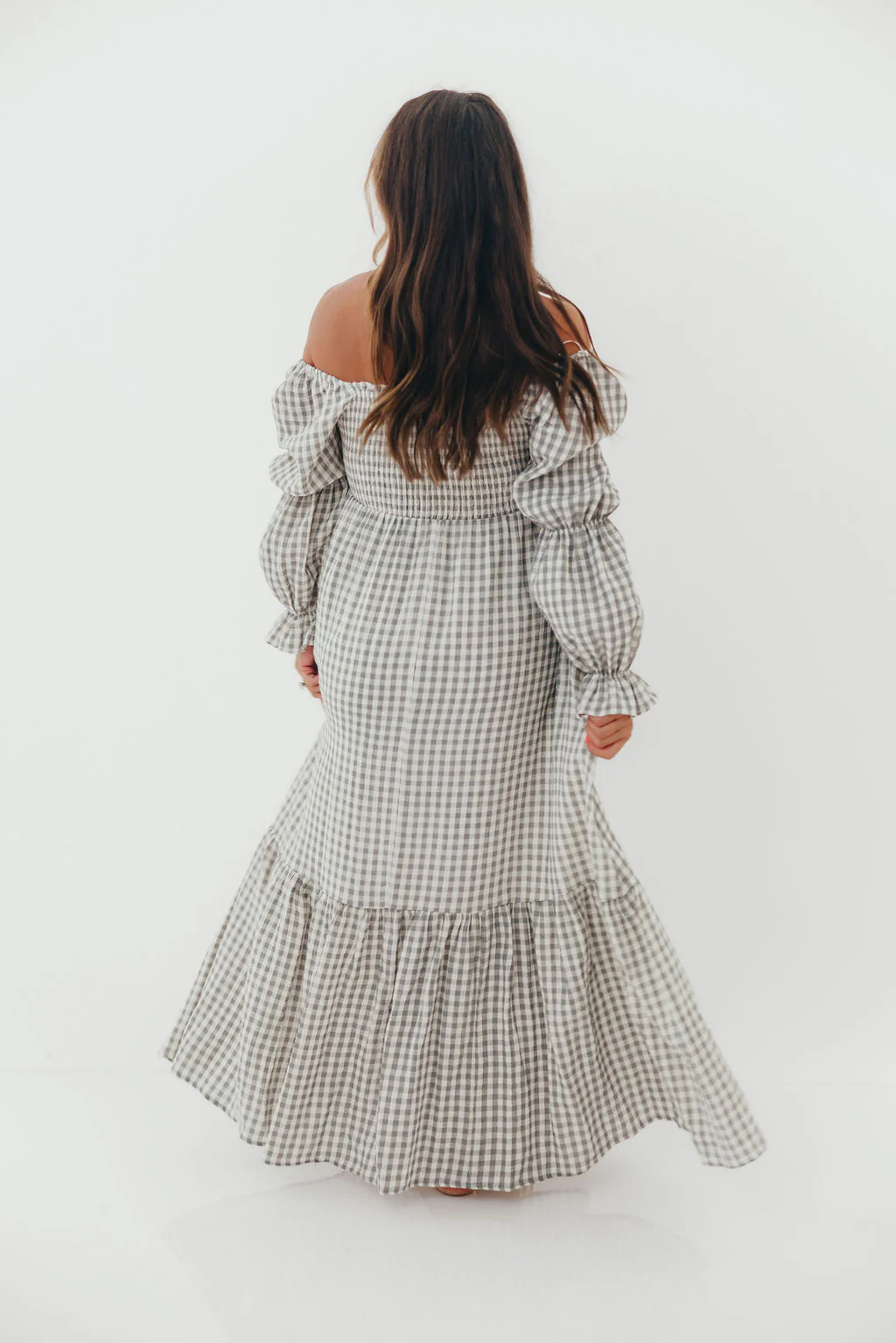 Emerson Maxi Dress in Gray - Image 11