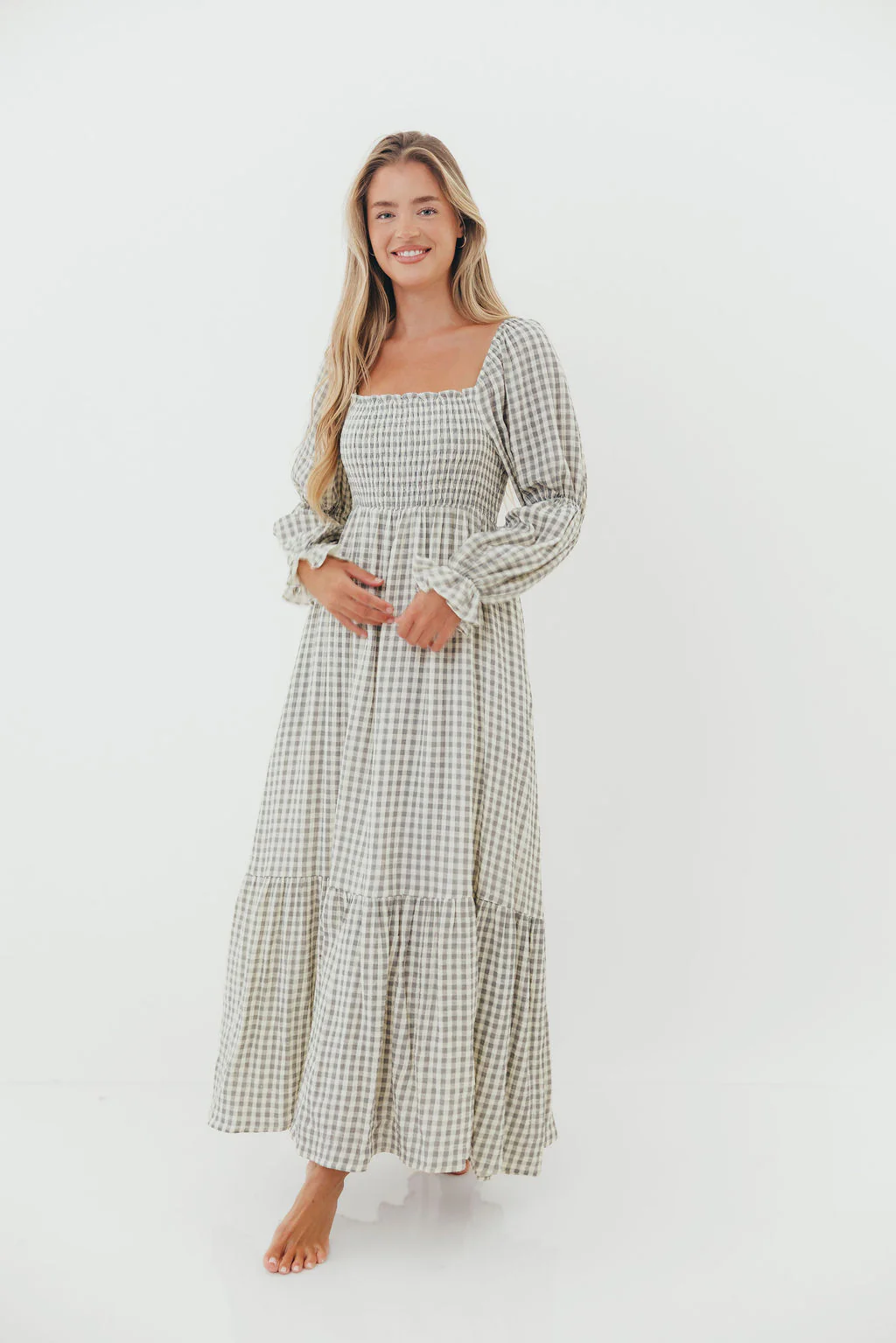 Emerson Maxi Dress in Gray - Image 2