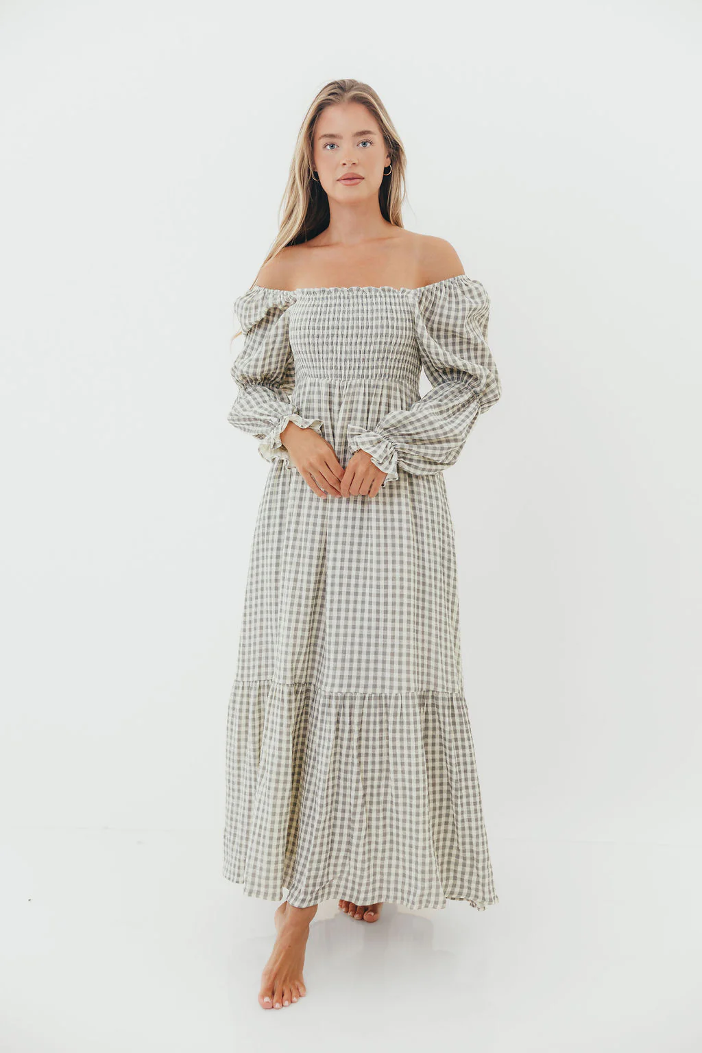 Emerson Maxi Dress in Gray - Image 5