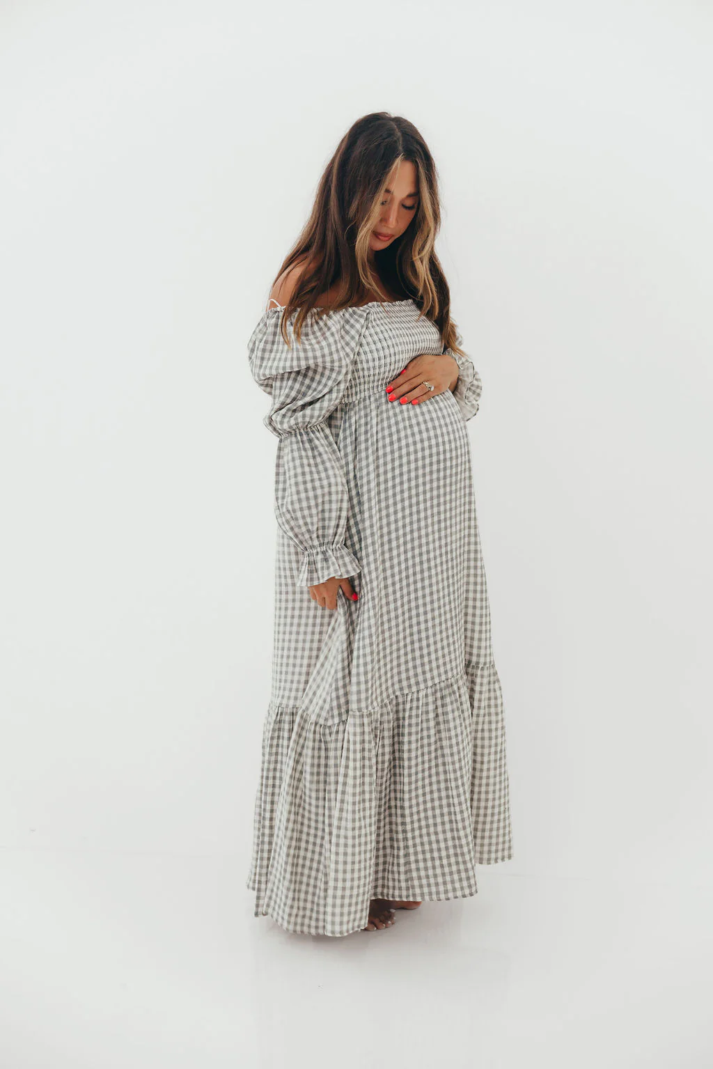 Emerson Maxi Dress in Gray - Image 9