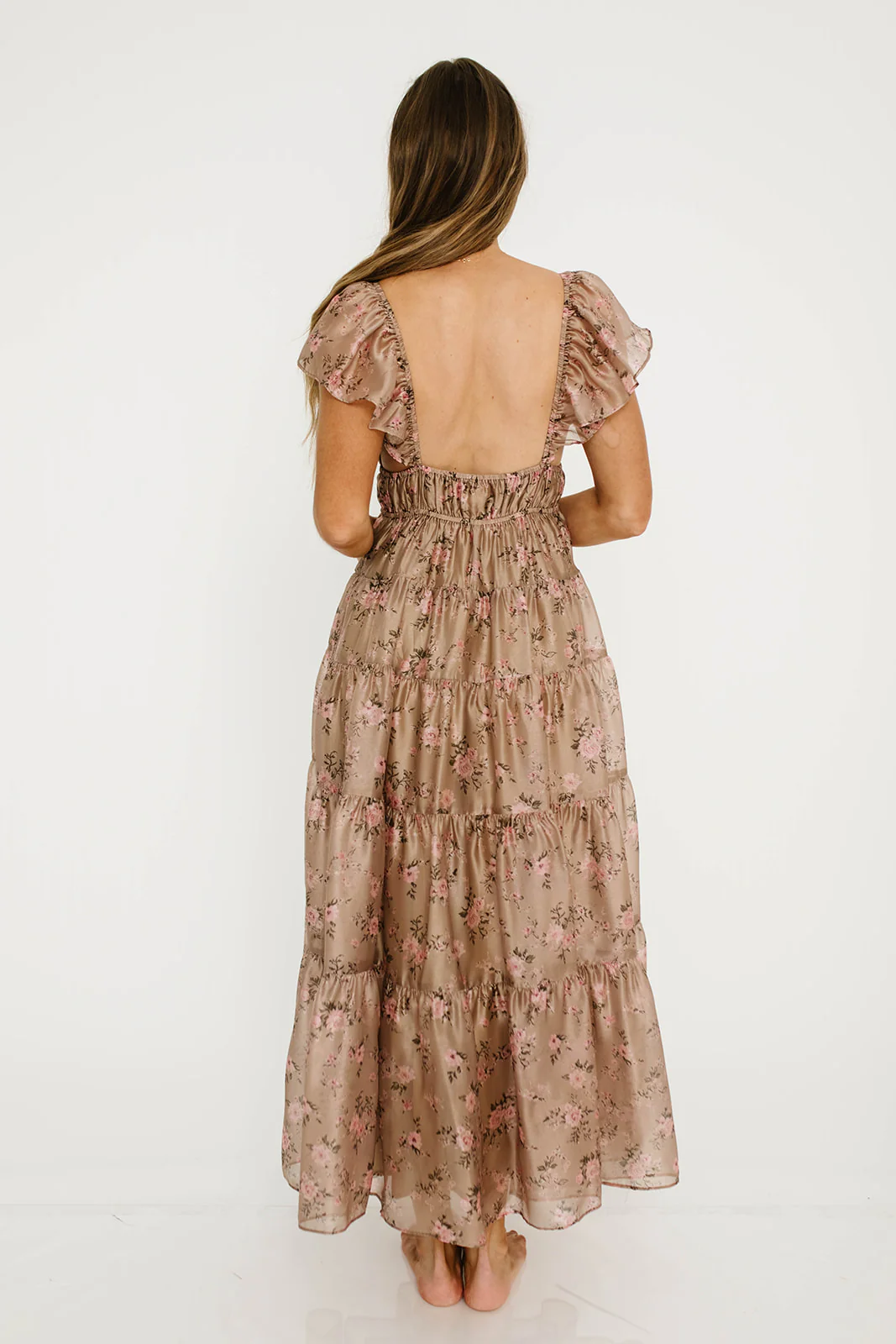 Enchanted Maxi Dress in Mauve Floral - Image 8