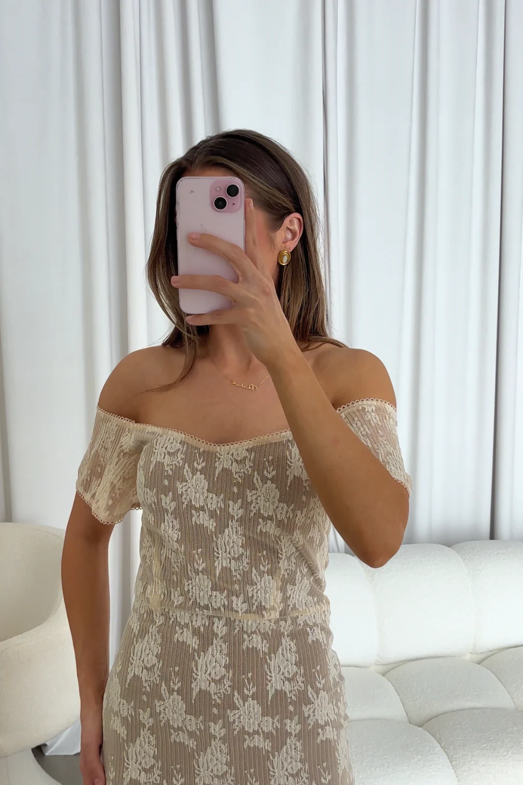 Evermore Maxi Dress in Vintage Style Lace - Image 5