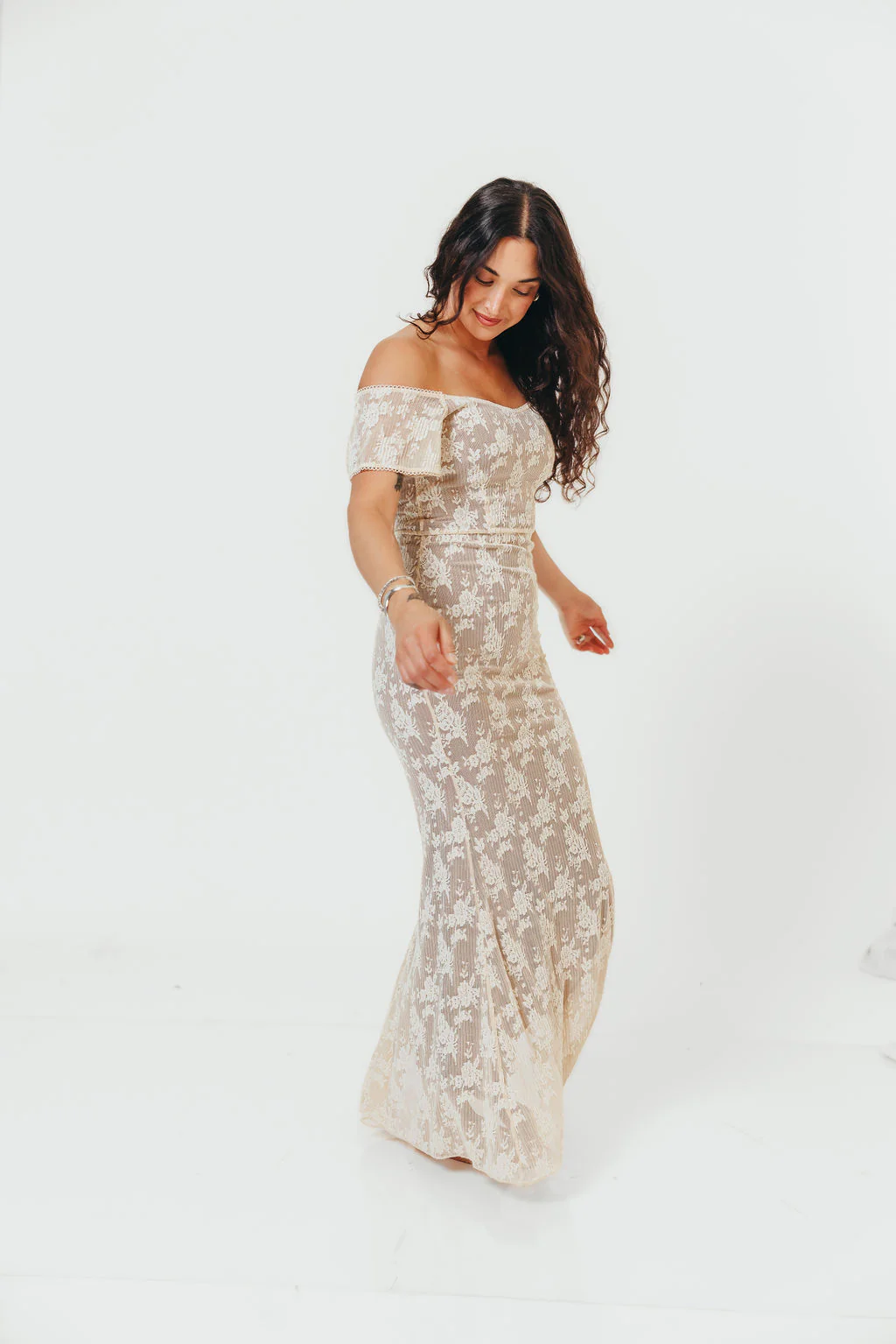 Evermore Maxi Dress in Vintage Style Lace - Image 6