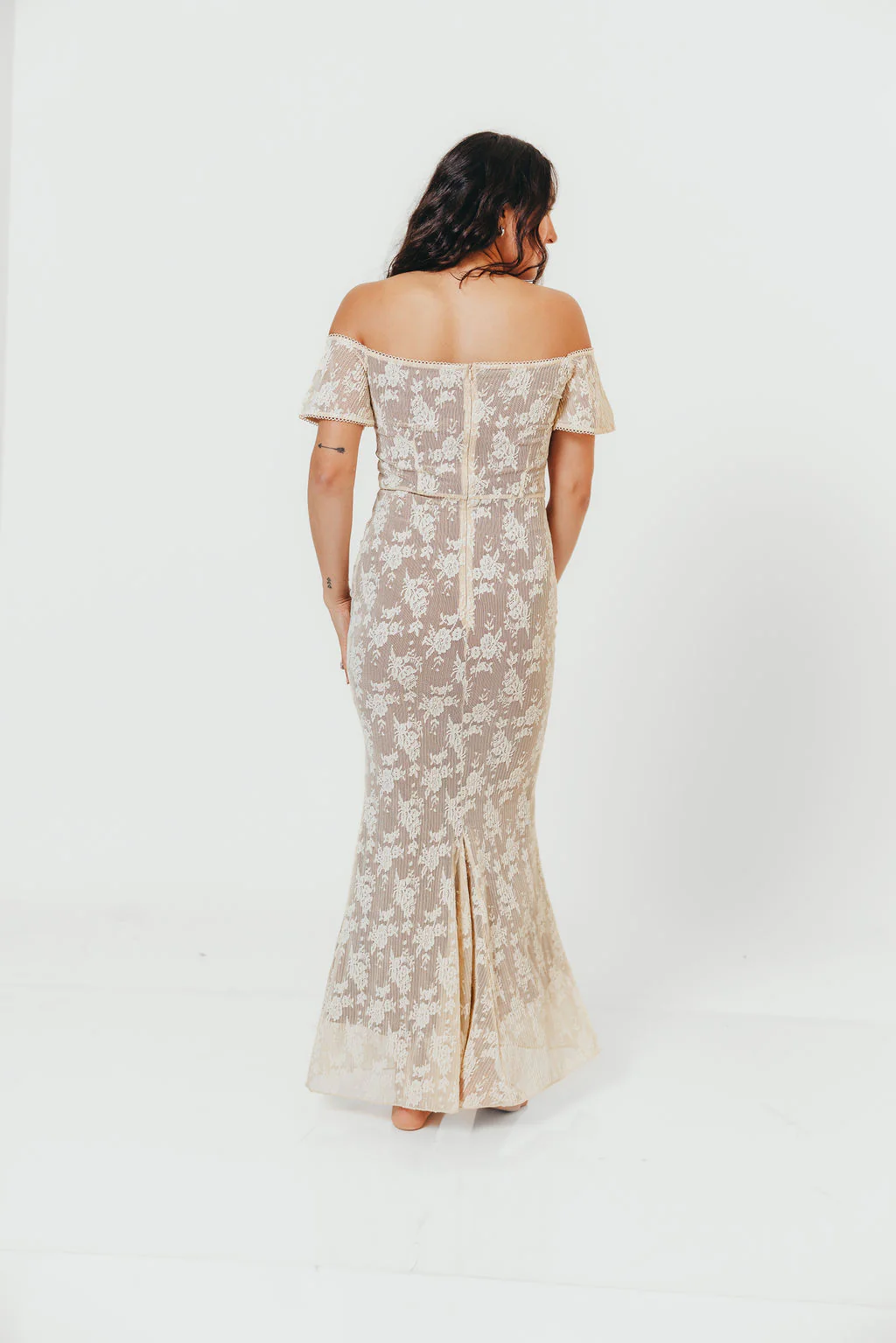 Evermore Maxi Dress in Vintage Style Lace - Image 8