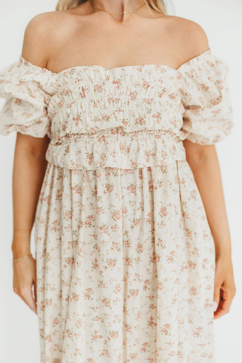 Finley 100% Cotton Peplum Midi Dress in Petal Pink - Bump & Nursing Friendly - Image 19