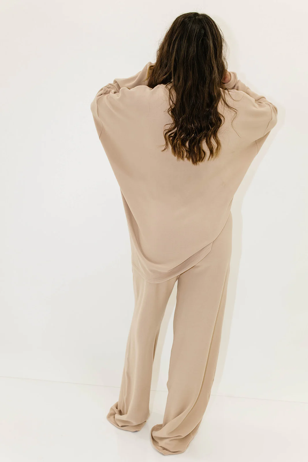Campbell Fleece Lounge Pants in Dusty Blush - Image 12