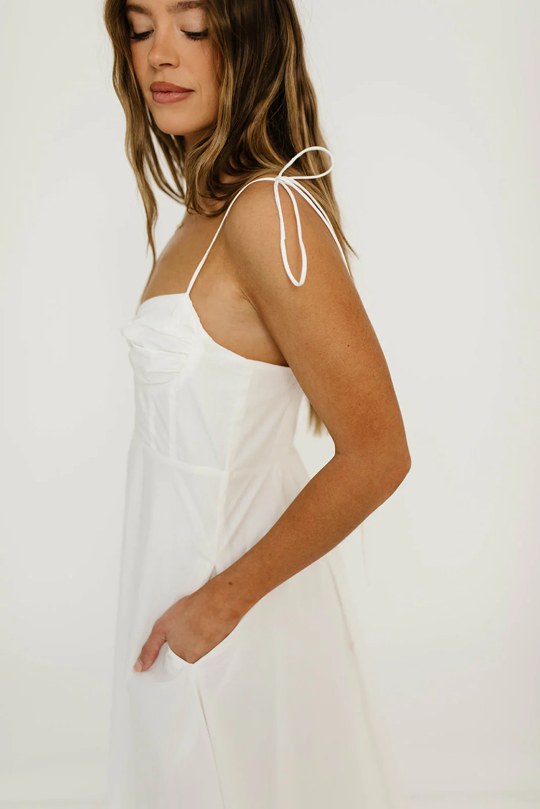 Florence Midi Dress in Off White - Image 6