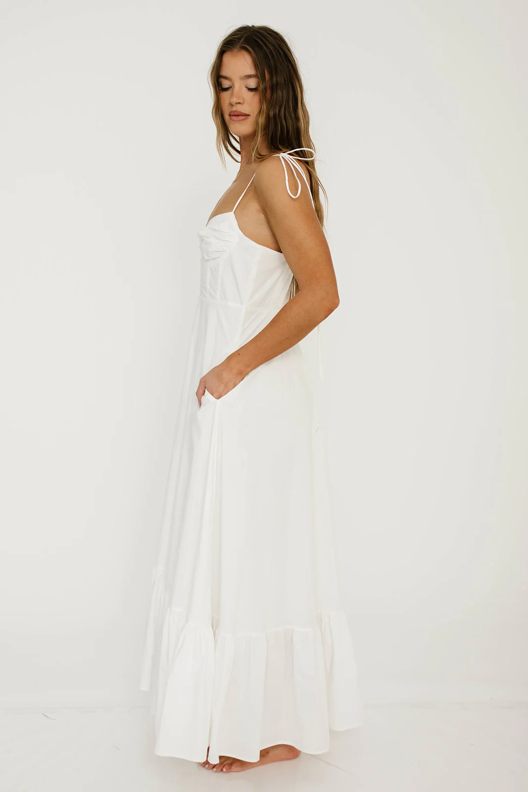 Florence Midi Dress in Off White - Image 7