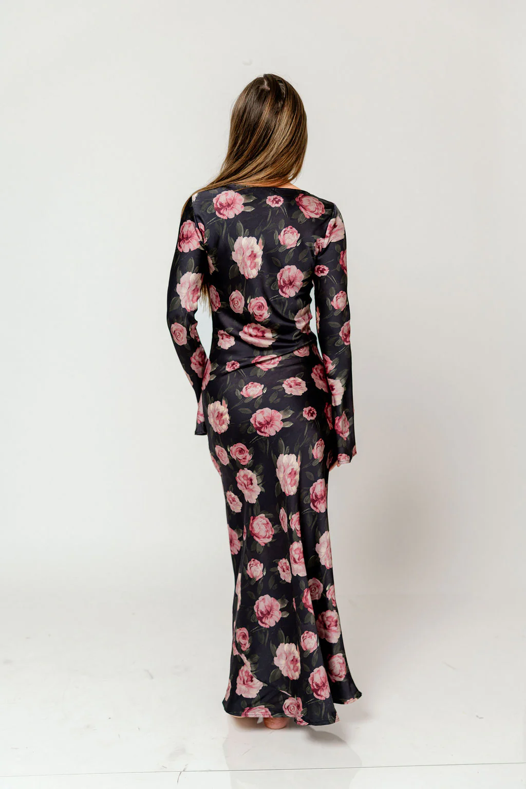 Georgie Maxi Dress in Black Floral - Image 6