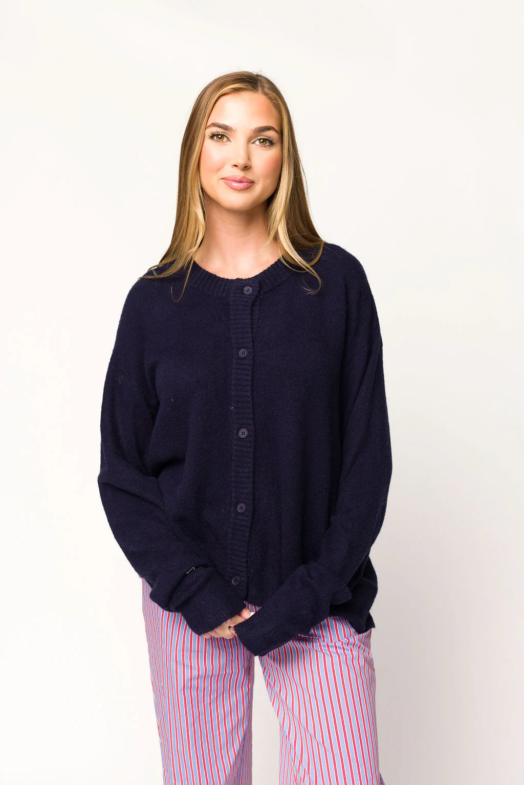 Gillian Sweater in Navy - Image 2
