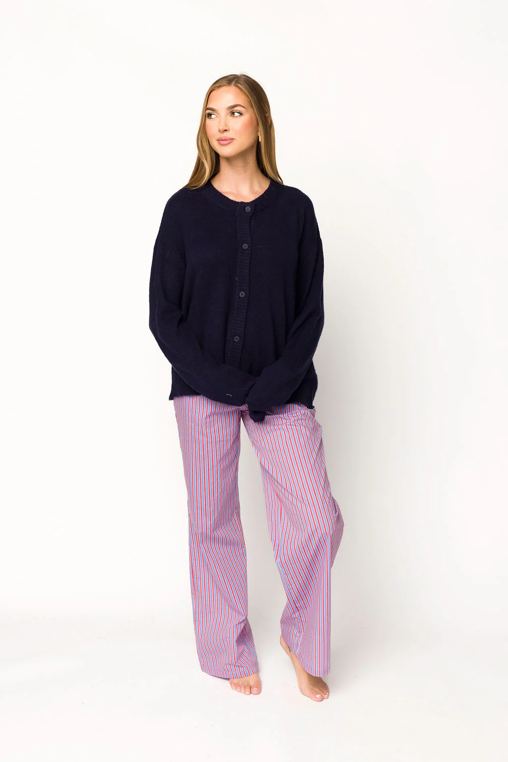 Gillian Sweater in Navy - Image 6