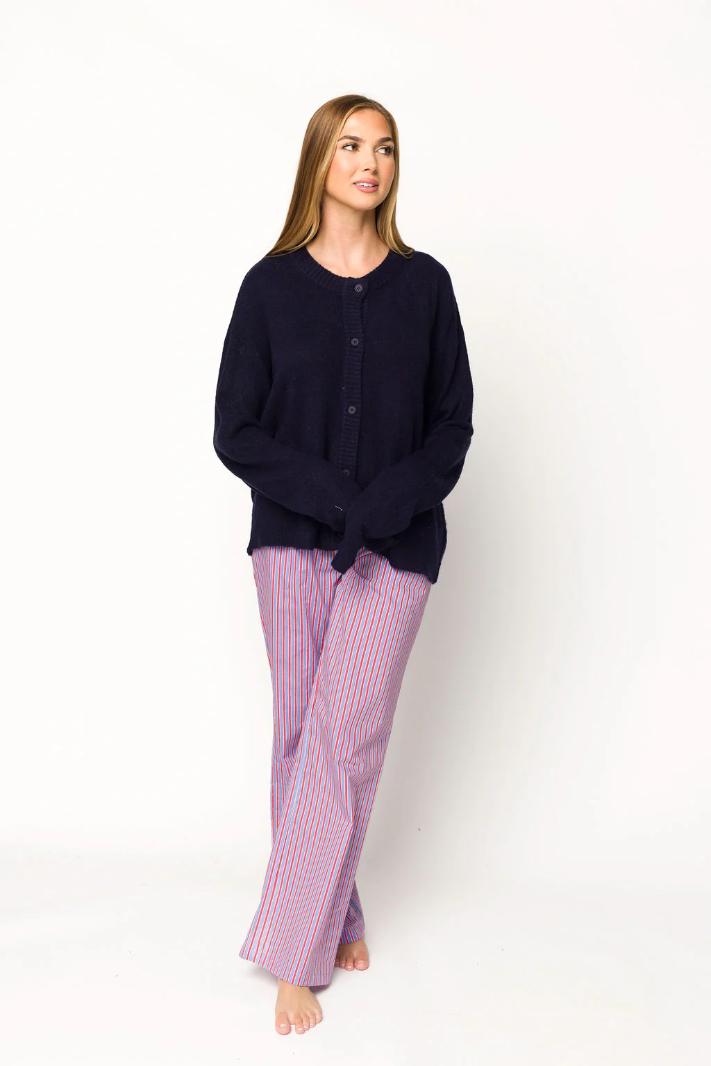 Gillian Sweater in Navy - Image 7