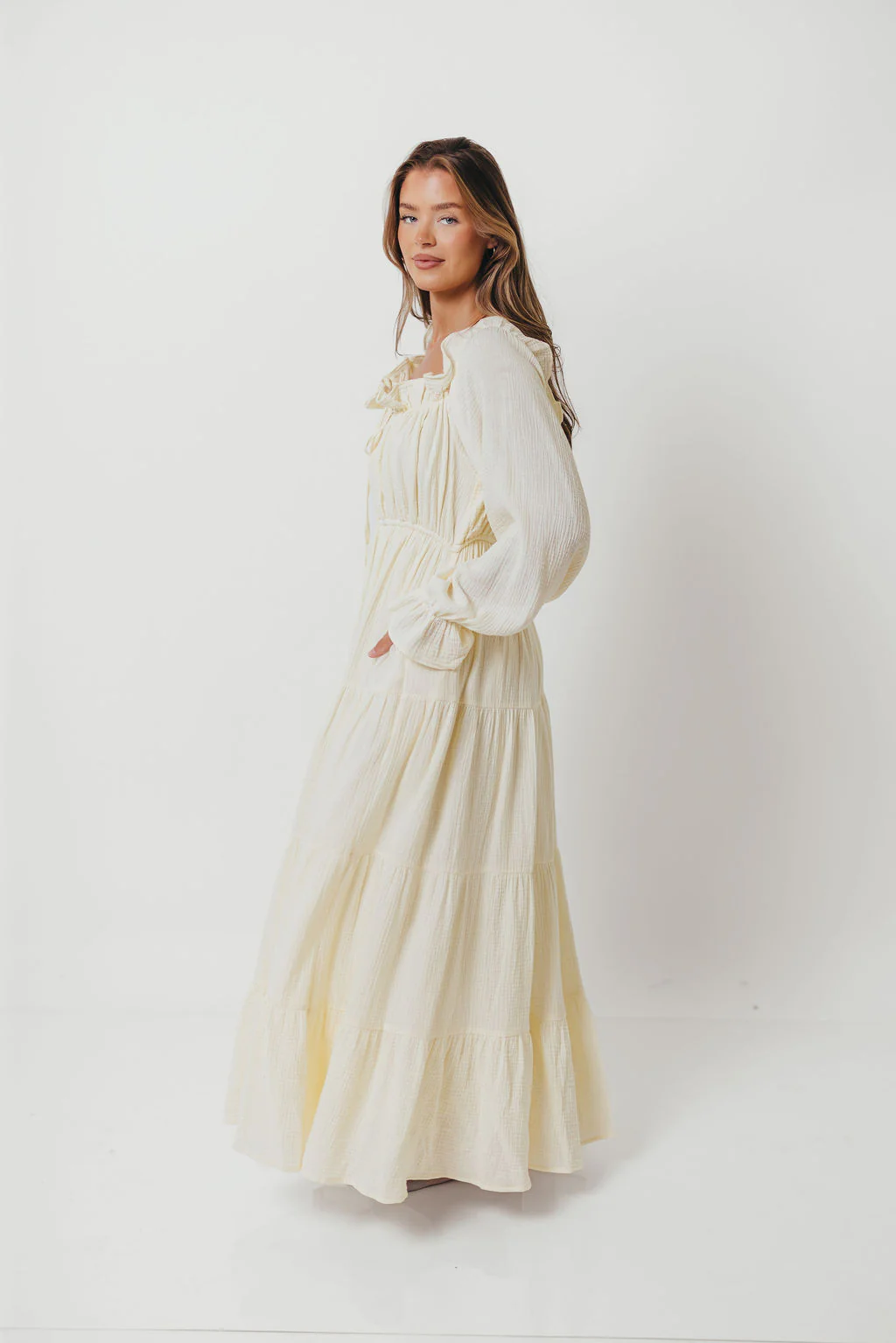 Golden Hour 100% Cotton Maxi Dress in Cream - Bump Friendly *6/9 PRE-ORDER* - Image 11