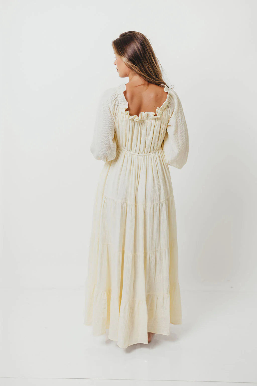 Golden Hour 100% Cotton Maxi Dress in Cream - Bump Friendly *6/9 PRE-ORDER* - Image 12