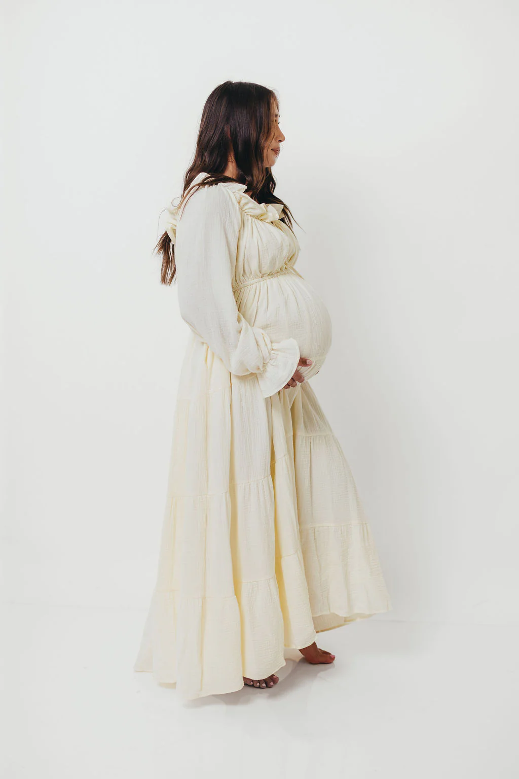 Golden Hour 100% Cotton Maxi Dress in Cream - Bump Friendly *6/9 PRE-ORDER* - Image 16