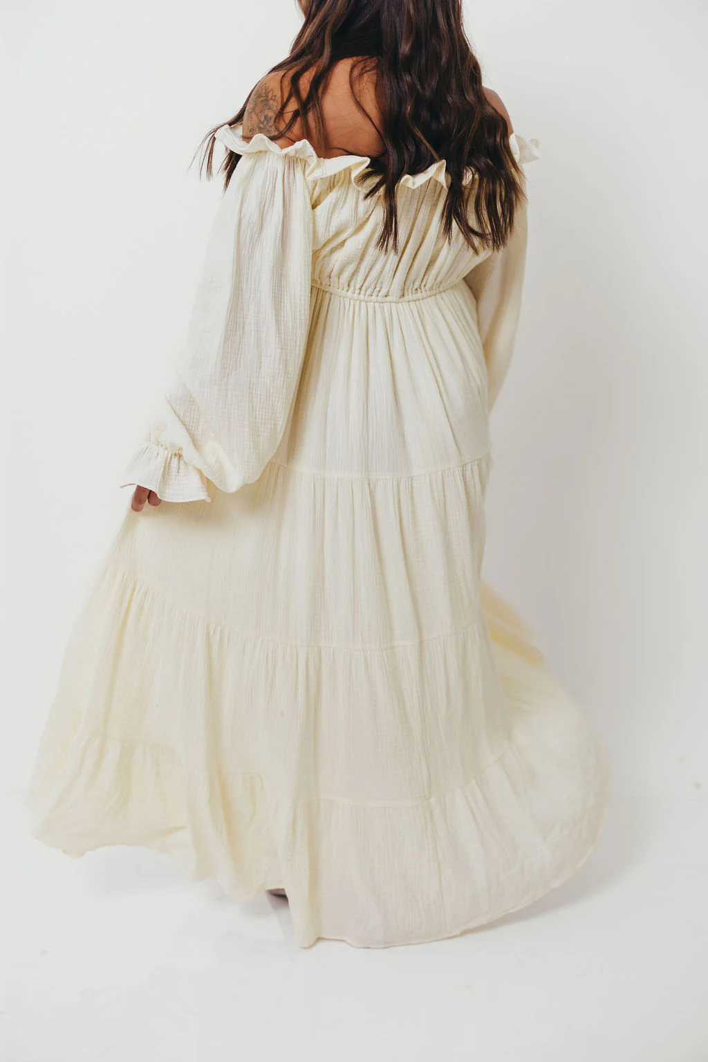 Golden Hour 100% Cotton Maxi Dress in Cream - Bump Friendly *6/9 PRE-ORDER* - Image 20