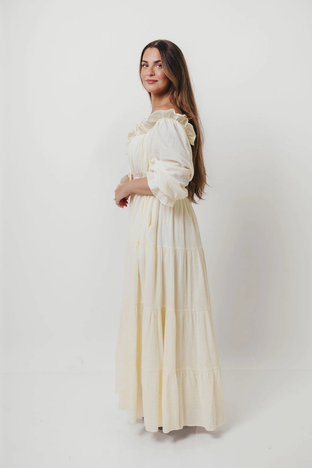 Golden Hour 100% Cotton Maxi Dress in Cream - Bump Friendly *6/9 PRE-ORDER* - Image 22