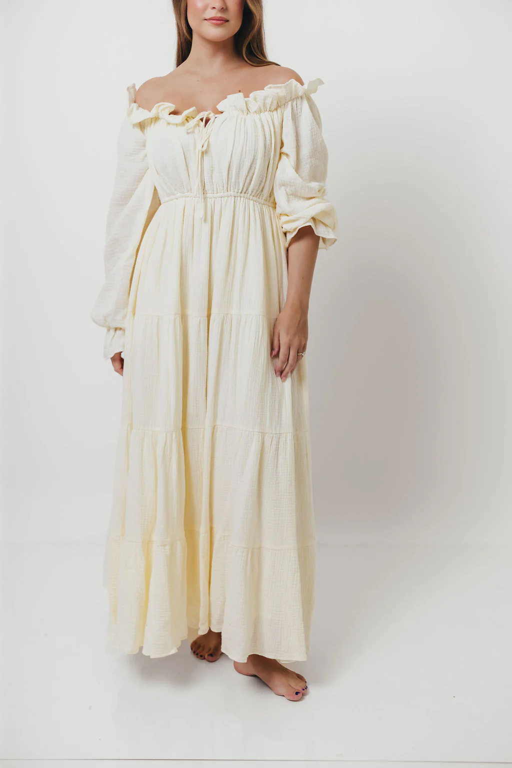 Golden Hour 100% Cotton Maxi Dress in Cream - Bump Friendly *6/9 PRE-ORDER* - Image 24